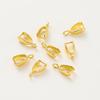 30pcs/bag 14K 18K Melon Seeds Clasps Pendant Pinch Bail Clips Classic Charm Hooks Connector For DIY Jewelry Handmade Supplies