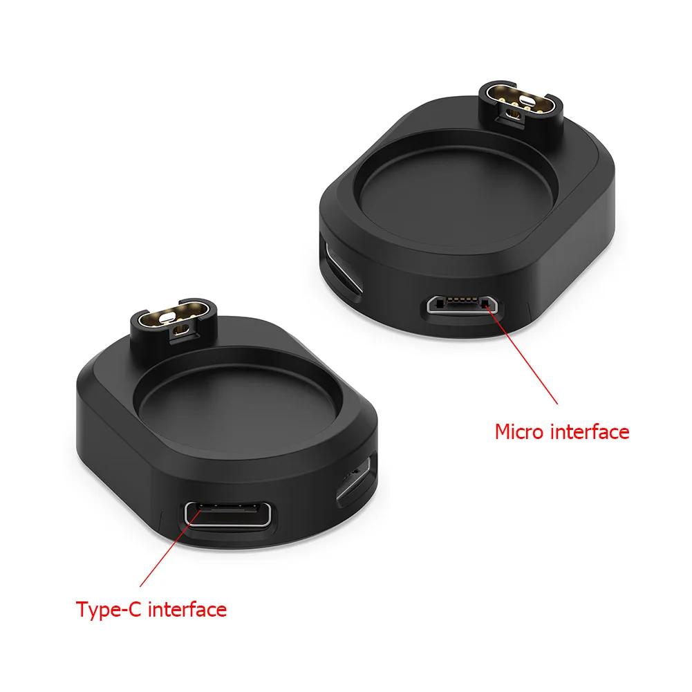 2 In 1 Type C Micro Charger Dock Smartwatch Charging Dock Adapter  For Garmin Fenix 7 7X Instinct 2 Venu 2 Plus Forerunner 158 5