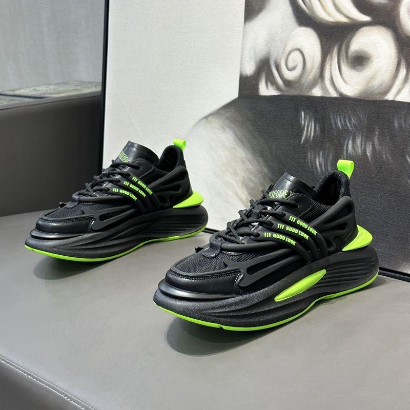 Tennissko Mann Basketball Designersko Herre Luksus Fritidssneaker Mote Øk Høyde Pustende Mesh Platformsko