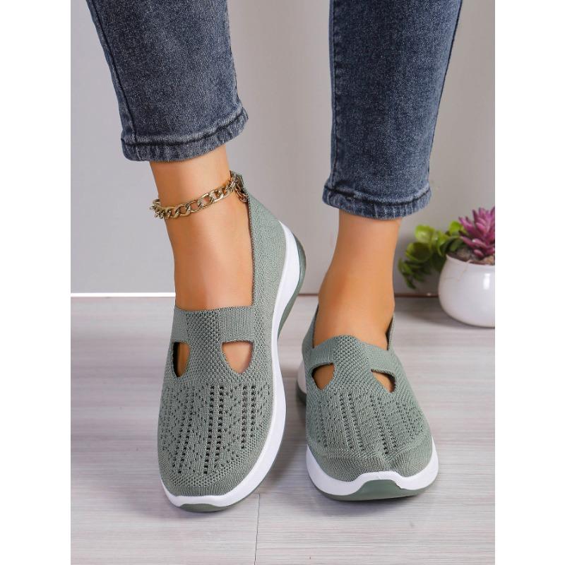 Big Size Casual Shoes,Comfortable Women's Cloth Shoes,Stirrup Flyweave Shoes,Breathable Lightweight Shoes
