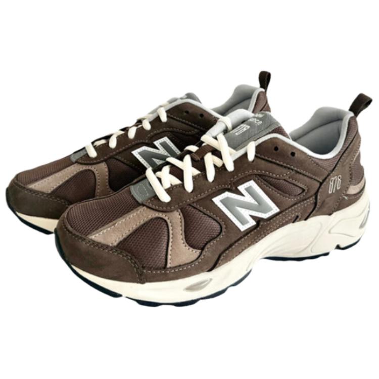 New Balance NB 878 Versatile Comfortable Shock Absorbing Breathable Durable Low Top Lifestyle Casual Shoes Unisex Casual Shoes Brown CM878MS1