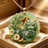 Neue Chinesische Stil Glückstier Anhänger Halskette Exquisite Handwerkskunst Chinesischer Stil Anhänger Unisex Alltagsaccessoires Geschenkempfehlung