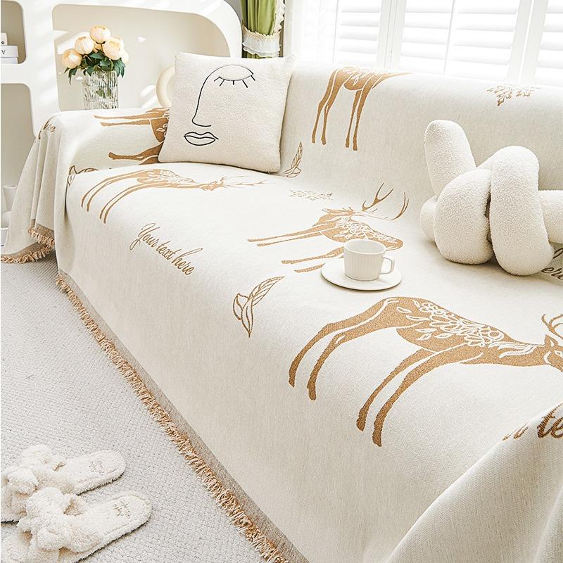 Cartoon Creative Chenille Sofa Towel High-Grade Non-Slip Sofa Cover Universal Cover Four Seasons Universal Dustproof Cover Cloth