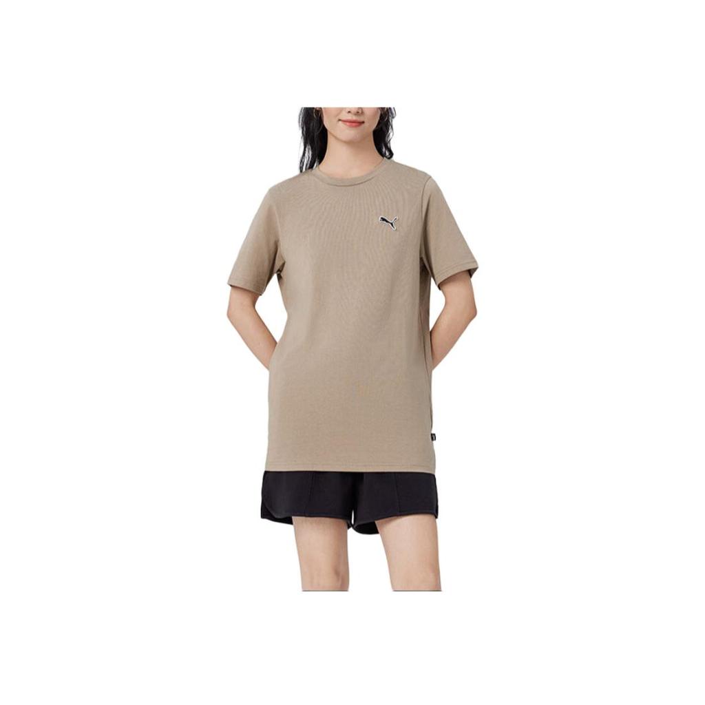 Puma Better Essentials Fashion Solid Color Breathable Short Sleeve T-Shirt Men Tops Oak-Brown 675977-67
