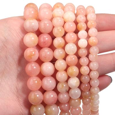 Natursteinperlen 6/8/10 mm Opal, runde, lose Zwischenperlen für Schmuckherstellung, DIY-Anhänger, Armbänder, Halsketten, Ohrringe und Accessoires