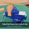 Industrial Grade Heavy Duty 360° Rotating Bench Vise for Woodworking and Precision Tasks