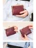 Xiangyin Women's 2024 Retro Multifunctional Leather Wallet: Short Folding Coin Purse & Card Holder