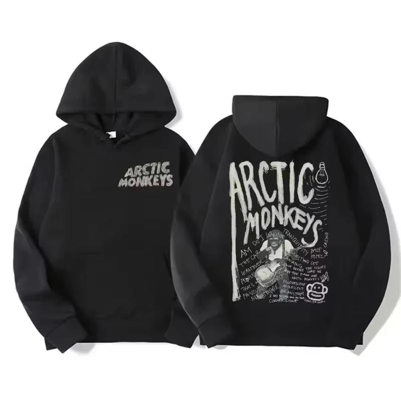 Rock Arctic Monkeys Hoodie Music Album Pattern Print Hoodie Unisex Hip Hop Casual Streetwear Fashion Sweatshirt Loose Cozy and Versatile