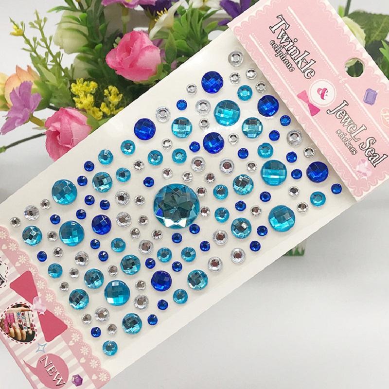 New Stickers On The Face Rhinestone Makeup Bright Face Art Sticker Children's Temporary Tattoo Rhinestone for Strasse Makeup