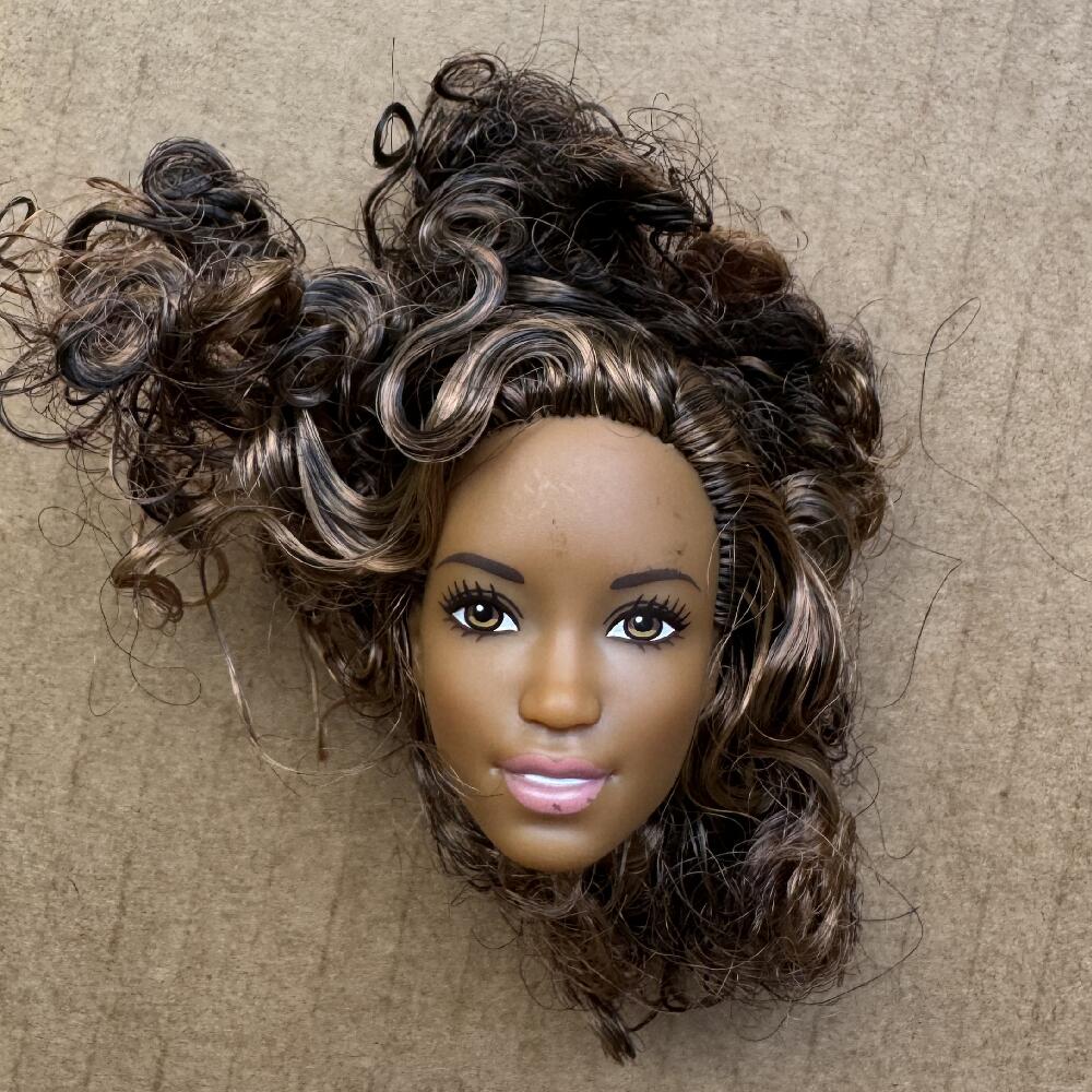 1/6 Doll Heads Rare Face White Beige Brown Skin Tone