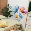 2 Pcs Simple Lines Yumei Flowers Bedroom Living Room Home Background Landscaping Decorative Wall Stickers