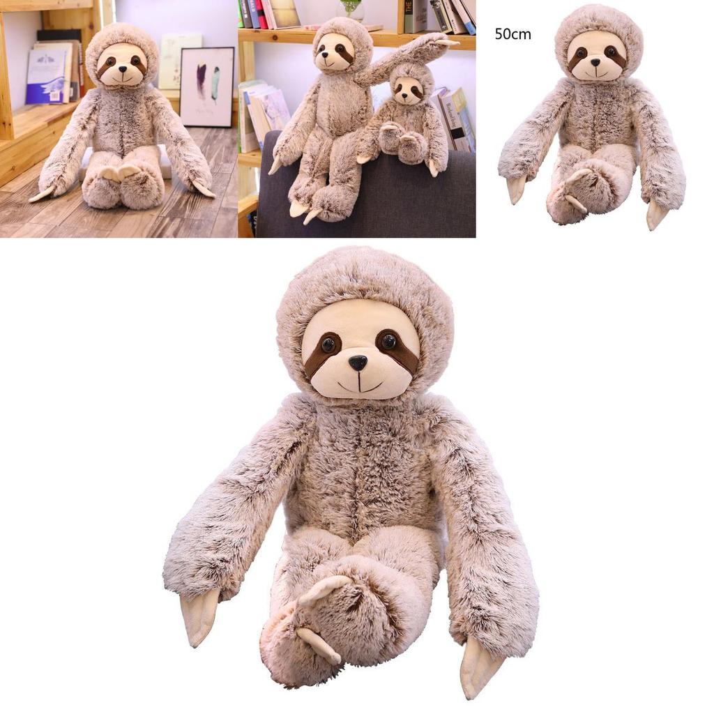 Adorable 50/70cm Sloth Plush Stuffed Toy Animal Soft Doll Perfect For Kids Gifts
