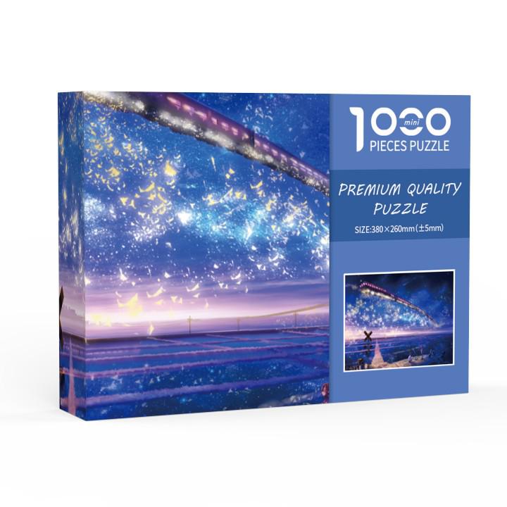 1000-Piece Mini White Jigsaw Puzzle for Adults