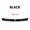 ARE4  Car Carbon Fiber Logo Trunk RearGuard Plate Bumper Trim Stickers For Nissan Nismo X-trail Qashqai Note Juke Sentra Patrol Navara