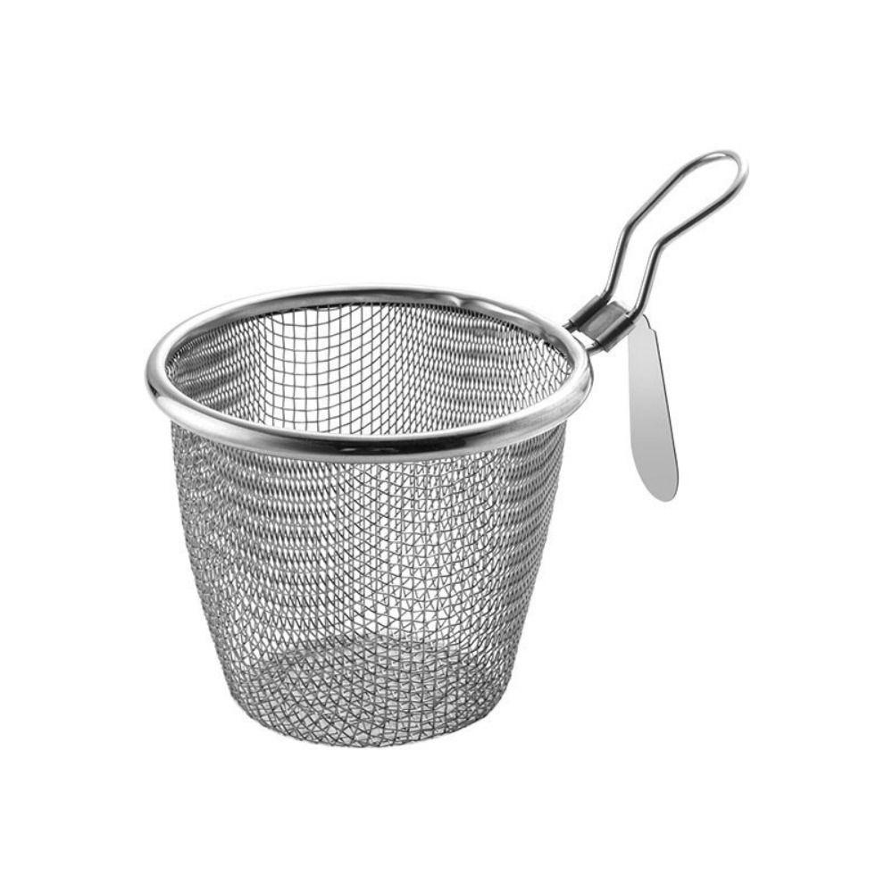 Kitchen Mesh Net Stainless Steel Fry Basket Hot Pot Slotted Spoon Colander Food Sieve Skimmer