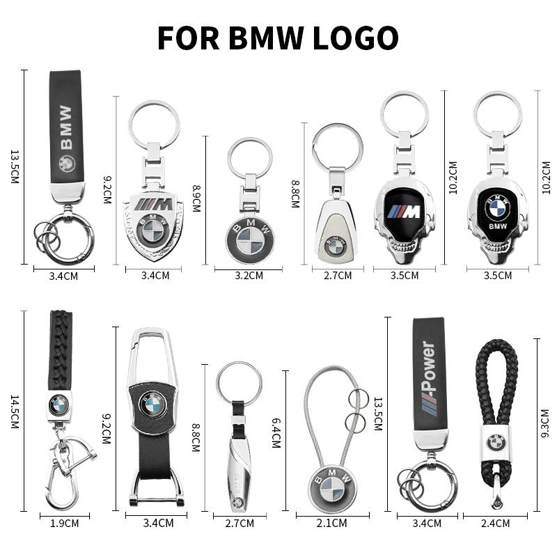 3D Metal Leather Emblem Car Keychain Key Chain Key Rings Bag For BMW X1 X3 X5 X6 X7 F20 F22 F23 F85 F86 E90 E91 F32 F33 F34 F36
