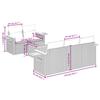 Vidaxl 6-Cz. Set di Mobili da Giardino con Cuscini, Grigio, Polyrattan
