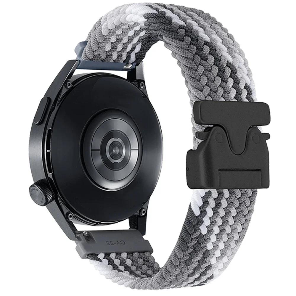 Cinturino Magnetico in Nylon 20mm 22mm Per Garmin Forerunner 570 265 55 255 Active 6 5/Vivomove Trend/Vivoactive 6 5/Venu 3/2 Braccialetto