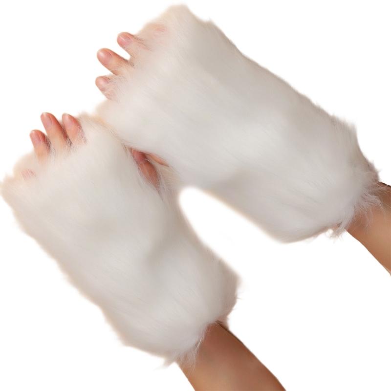 

Faux Furs Arm Sleeves Soft Warm Winter Accessory Easyly Wash Soft Thermals Sleeve Covers For Outdoor Activity 1