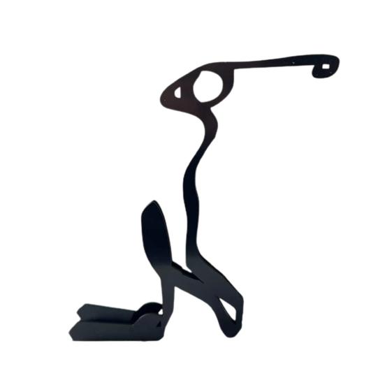 Athlete Wire Figurine Minimalist Abstract Iron Wire Sportsmen Outline Statue Sculpture Home Office Bookshelf Desktop Decoration Ornament