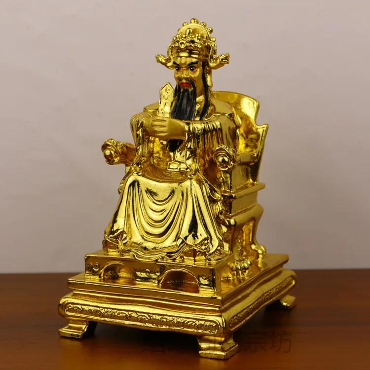 Feng Shui Copper Five Masters Guangji Dragon King God of Wealth Lucky Home Living Ornaments