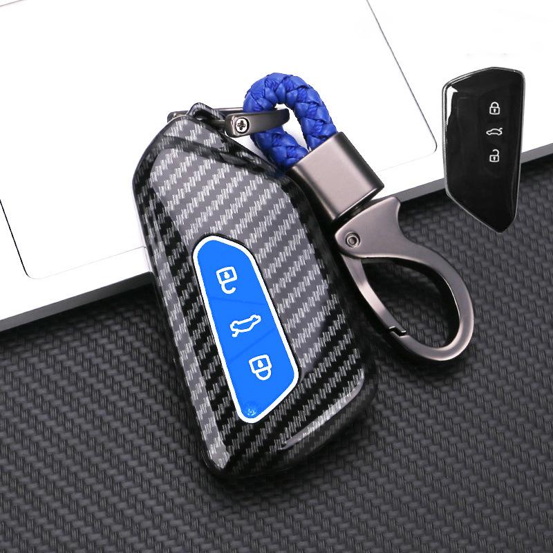Car Key Case Cover For Vw Volkswagen Golf 8 Mk8 Id.3 Id.4 For Skoda Octavia A8 Seat Leon Mk4 Cupra Formentor Tarraco Accessories