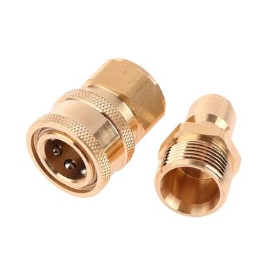 1Set Quick Connect Kits Pipe Joint New Adapter Set For M22 High Pressure Washer Hose Coupler 3/8 M22 M22 1.5mm Water Outlet Set