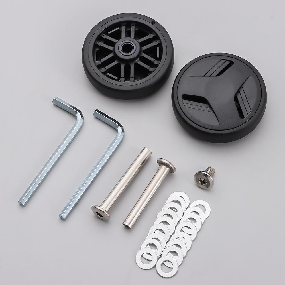Durable Suitcase Parts Axles Suitcase Wheels Replacement with Screw Replace Wheels Caster Wheel Repair Kit Luggage Accessories