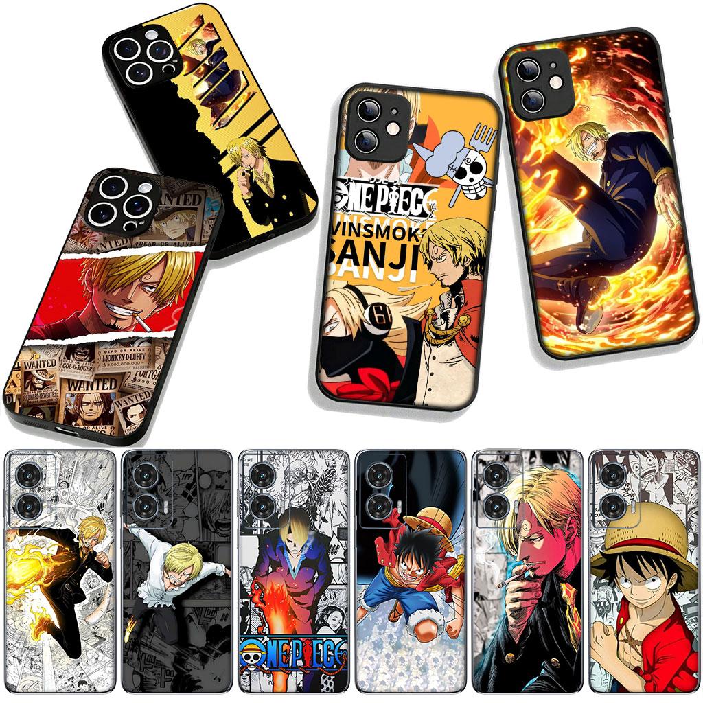 Cover for Apple iPhone 16 15 14 Plus 13 12 Mini 17 Pro Max + ProMax 16E Air 16+ 15+ Phone Case Comics Luffy One Piece Sanji