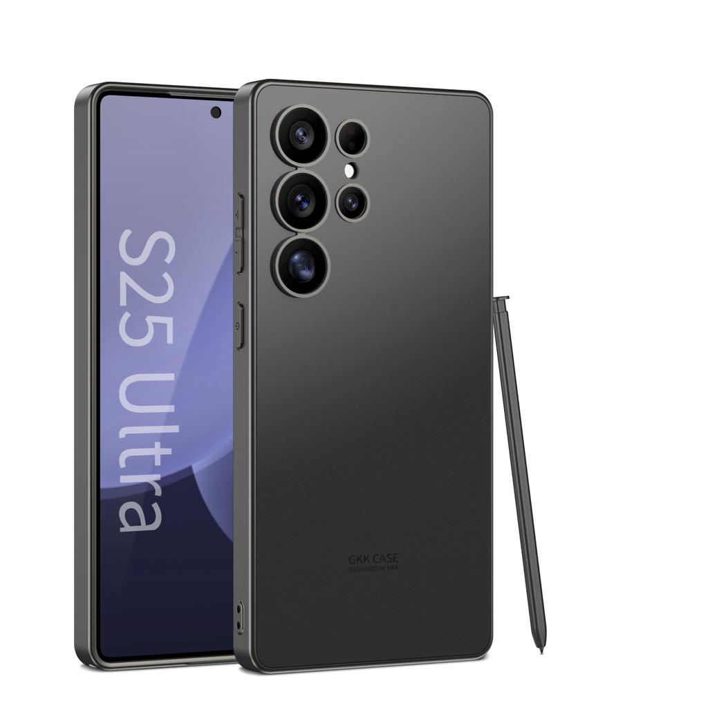 Original Soft Edges Phone Case For Samsung Galaxy S23 S24 S25 Ultra Fashionable Solid Skin Feel Shell S25Ultra Protective Cover