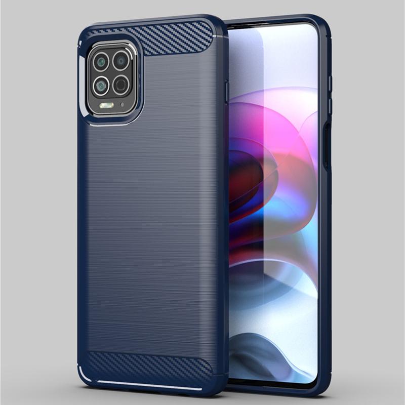 For Motorola Moto G100 Case For Motorola Moto G100 Cover Shockproof Silicone Carbon Fiber Protective Phone Bumper For Moto G100