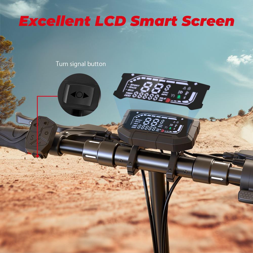 iScooter iX3 Electric Scooter 800W Motor, 10Ah, 40KM Range, 10 Inch Off Road Tire, IPX4 E-Scooter for Adults