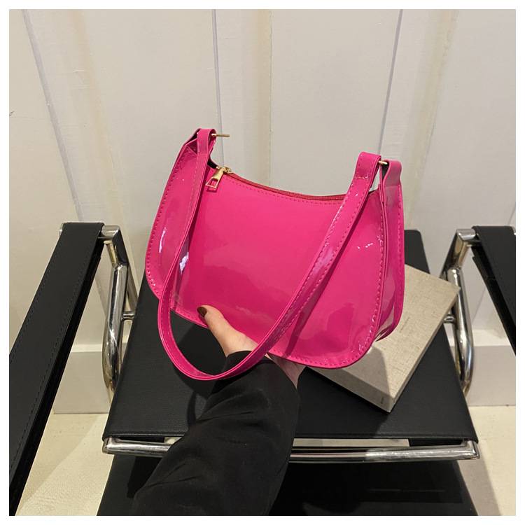 Retro Solid Color PU Leather Shoulder Underarm Bag Women's Fashion Handbags Casual Purses and Handbag Ladies Hand Bags for Daily