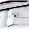 Серебряное кольцо с натуральным рубином 1.45ct, фианитами, вес изделия 2,3 гр (2165668)