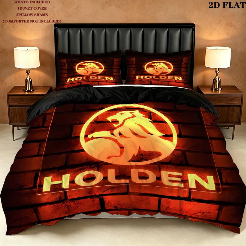 Holden Pattern Bedding Quilt Set Quilt Cover Pillowcase Home Birthday Gift(1 * duvet cover + 2 * pillowcase, without core)