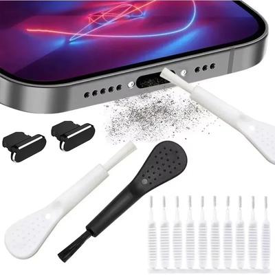 Handy-Ladeanschluss Staubschutzstopfen mit Reinigungsbürste für iPhone 14 13 12 Pro Max Plus Samsung Xiaomi IOS Cleaner 14er Set