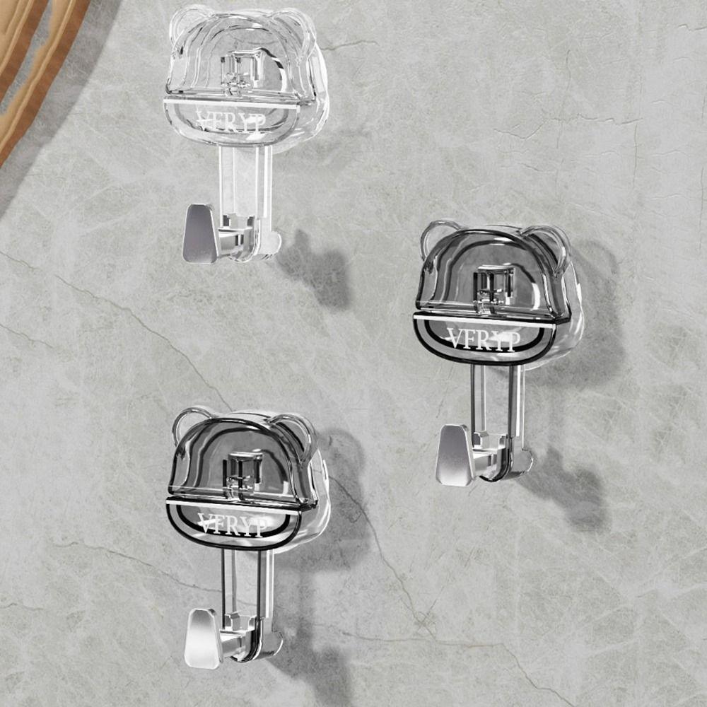 Wall Hanging Door Wall Vacuum Hooks Plastic Clothes Hangers Strong Suction Cup Hooks for Household