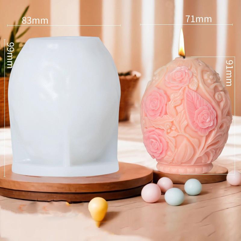 Svíčka s vůní tulipánů Silikonová forma Růže DIY Velikonoční dekorace Forma na svíčku Květina Sádra Epoxidová pryskyřice Formy Sada pro výrobu svíček