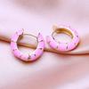 KNIKOO Round Clip Earrings For Women Fashion Hoop Earrings Jewerly For Wedding Party Gifts Earrings