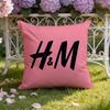 H-H&MS Brand Cushion Cover Home & Car Dual-Scene Pillow Cover: Reversible for Premium Comfort