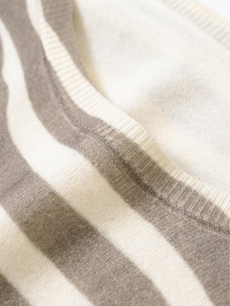 Spring 2025 Women's European & American Style Casual Round Neck Long Sleeve Knit Top
