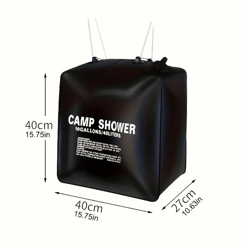 Solar Shower Bag 40L Durable PVC Portable Camping Shower Bag - Ideal for Outdoor Bathing and Handwashing during Hiking and Mountaineering