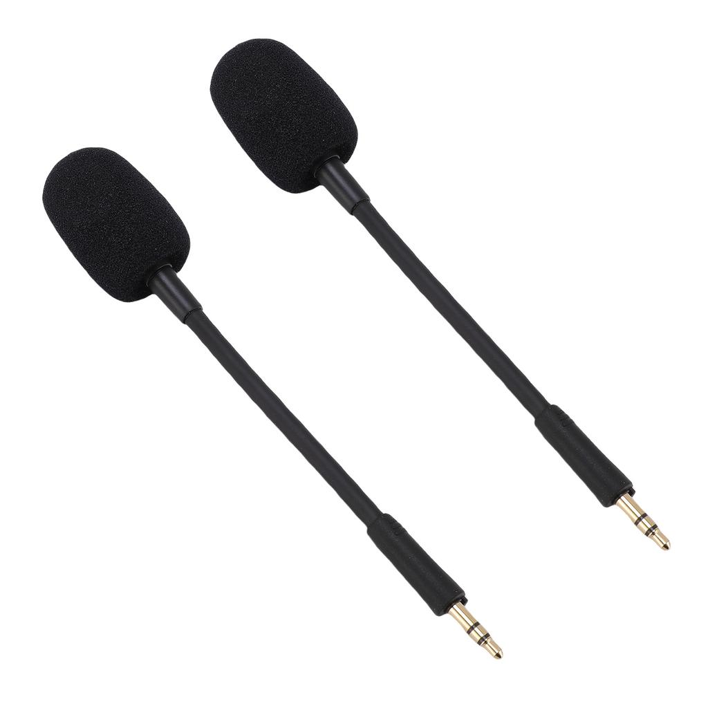 2 Pcs Microphone Replacement for Razer Barracuda X Headset Noise Reduction 3.5mm Detachable Mic