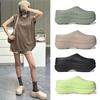 Thick Sole Slippers Women Home EVA Muller Anti Slip And Wear Resistant Sports Cold Slippers With Height Raising Shoes