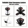 Portable Solar Camping Light,Hand-held Light with Hook LED Camping Light,Rechargeable and Foldable,Suitable for Tents, Offices, Emergency Lighting