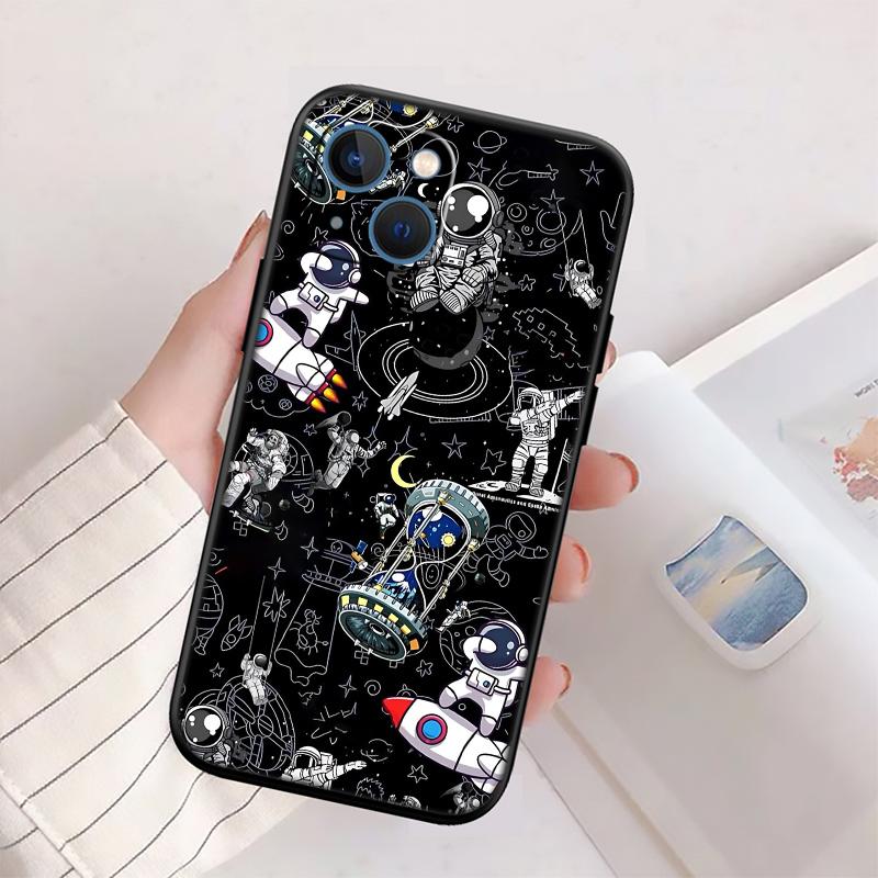 BH42 Space Moon Astronaut New High-End Shell Phone Case for Redmi Note 13 14 Pro+ Plus A3 A3X 13X 13C 13R 14S 14C 14R