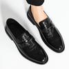 Men's Derby Shoes slip on fashion Business Loafers Gentleman Dress Shoe Faux Crocodile Pattern Leather men wedding party shoes