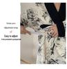 Plus Size Maternity Kimono Pajamas - Autumn/Winter Cotton for Postpartum & Breastfeeding