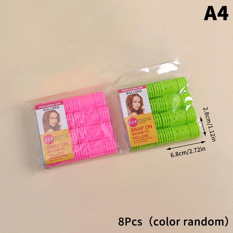 6/8/10/12/14Pcs Heatless Hair Curler Plastic Heatless Hair Rollers Lazy Curls Root Perm Rods Bangs Curling Rod Hair Styling Tool