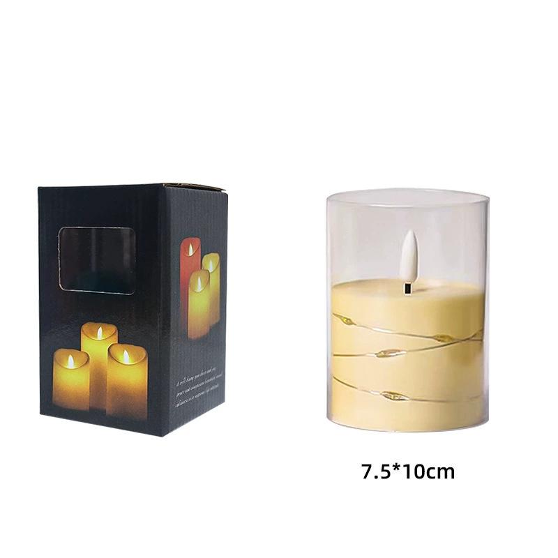 LED Remote Control Swing Candle Lamp for Hotel & Wedding Decor - Smokeless Atmosphere Lighting